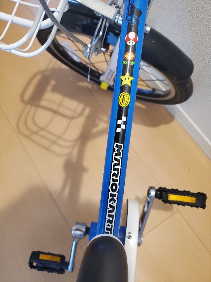 【現地引き取りのみ】マリオデザイン 子供用自転車18インチ ヘルメット ベル付き