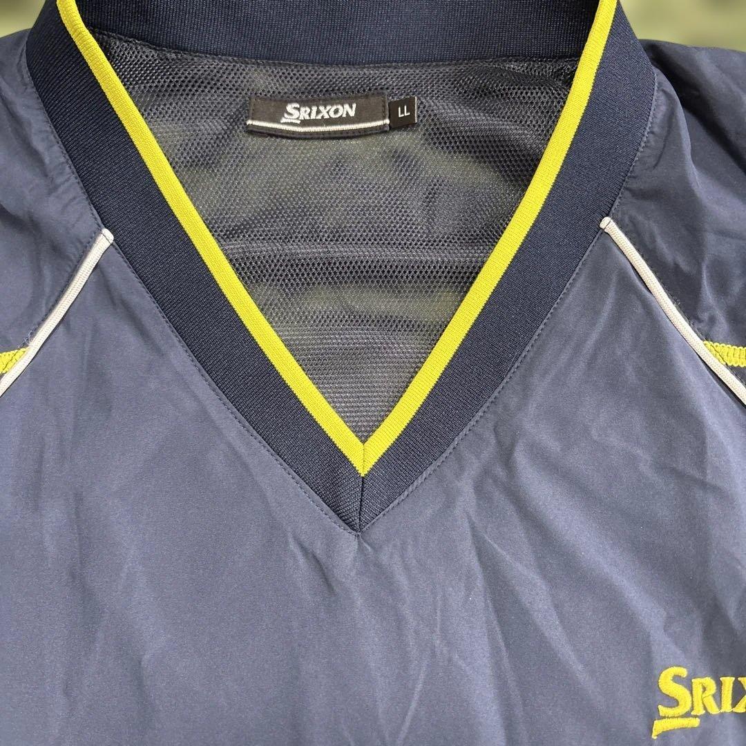 Srixon ネイビー Vネックジャケット LL