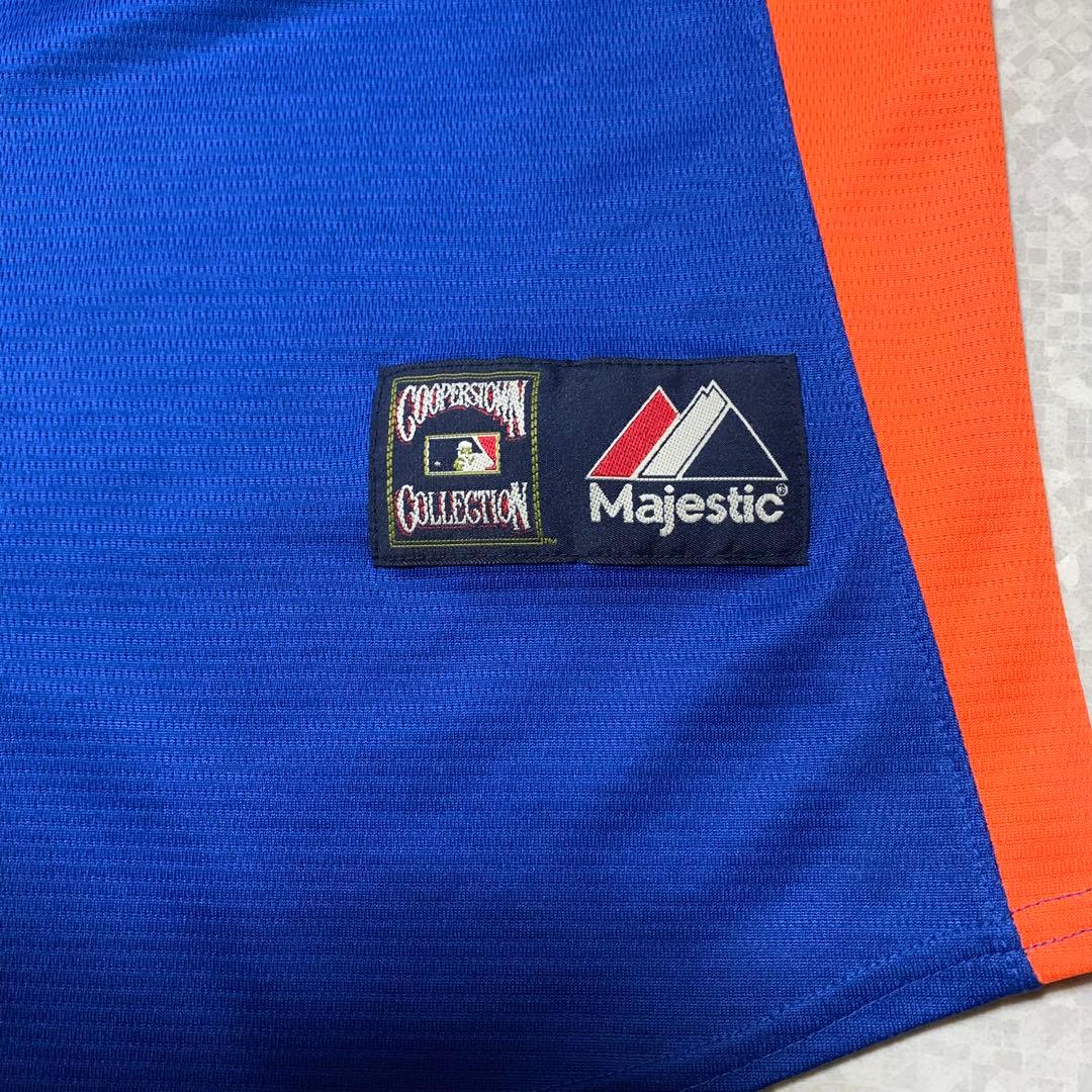 希少レアサイズ 90s Majestic Mets メッツ ベースボールシャツ