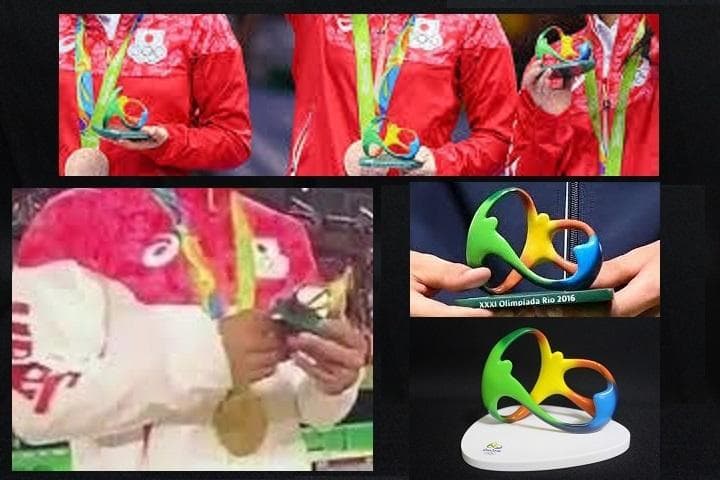 2016 リオ オリンピック・３Ｄロゴ・テーブルディスプレイ◎表彰式 オブジェ
