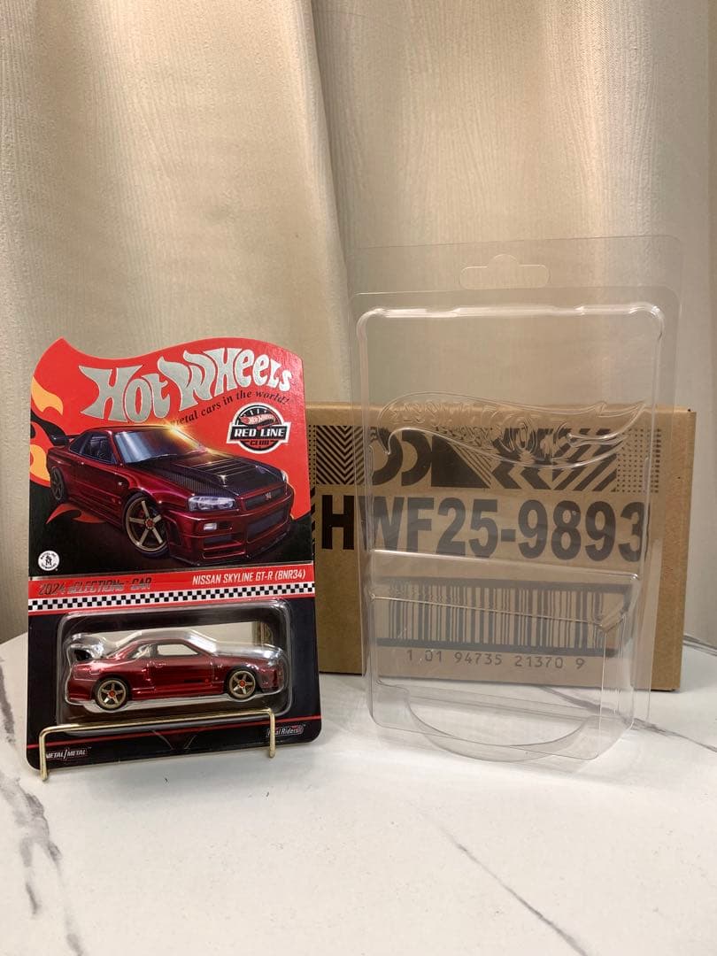 ホットウィール RLC スカイライン GT-R BNR34 赤 未開封 美品