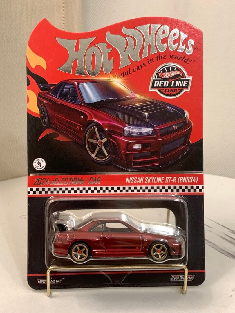 ホットウィール RLC スカイライン GT-R BNR34 赤 未開封 美品