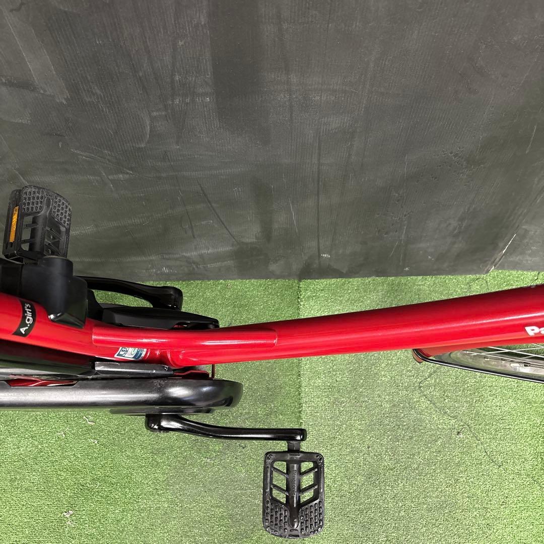 電動自転車 Panasonic A.girls レッド　54★