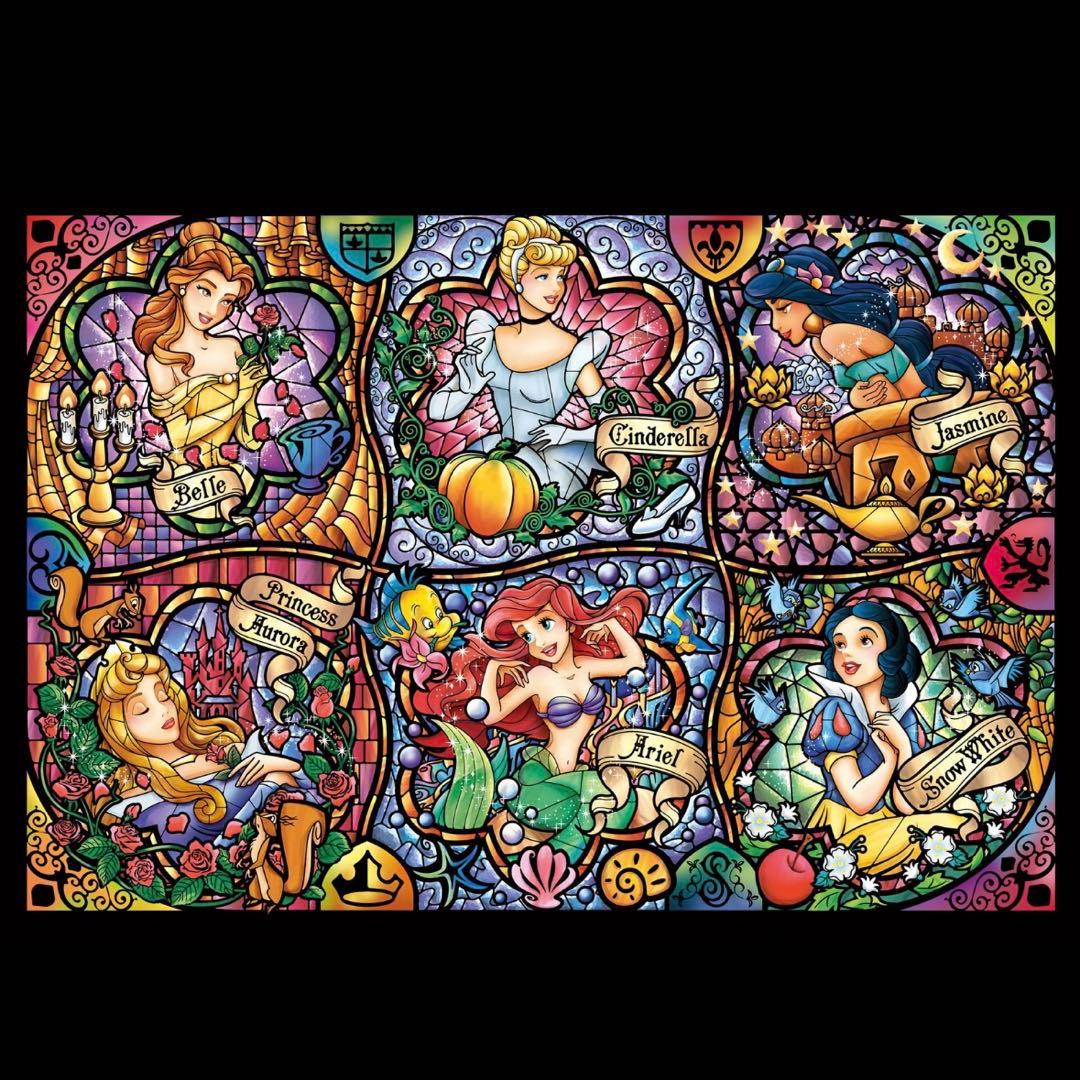 ディズニープリンセス ステンドアートジグソーパズル ぎゅっと　500ピース