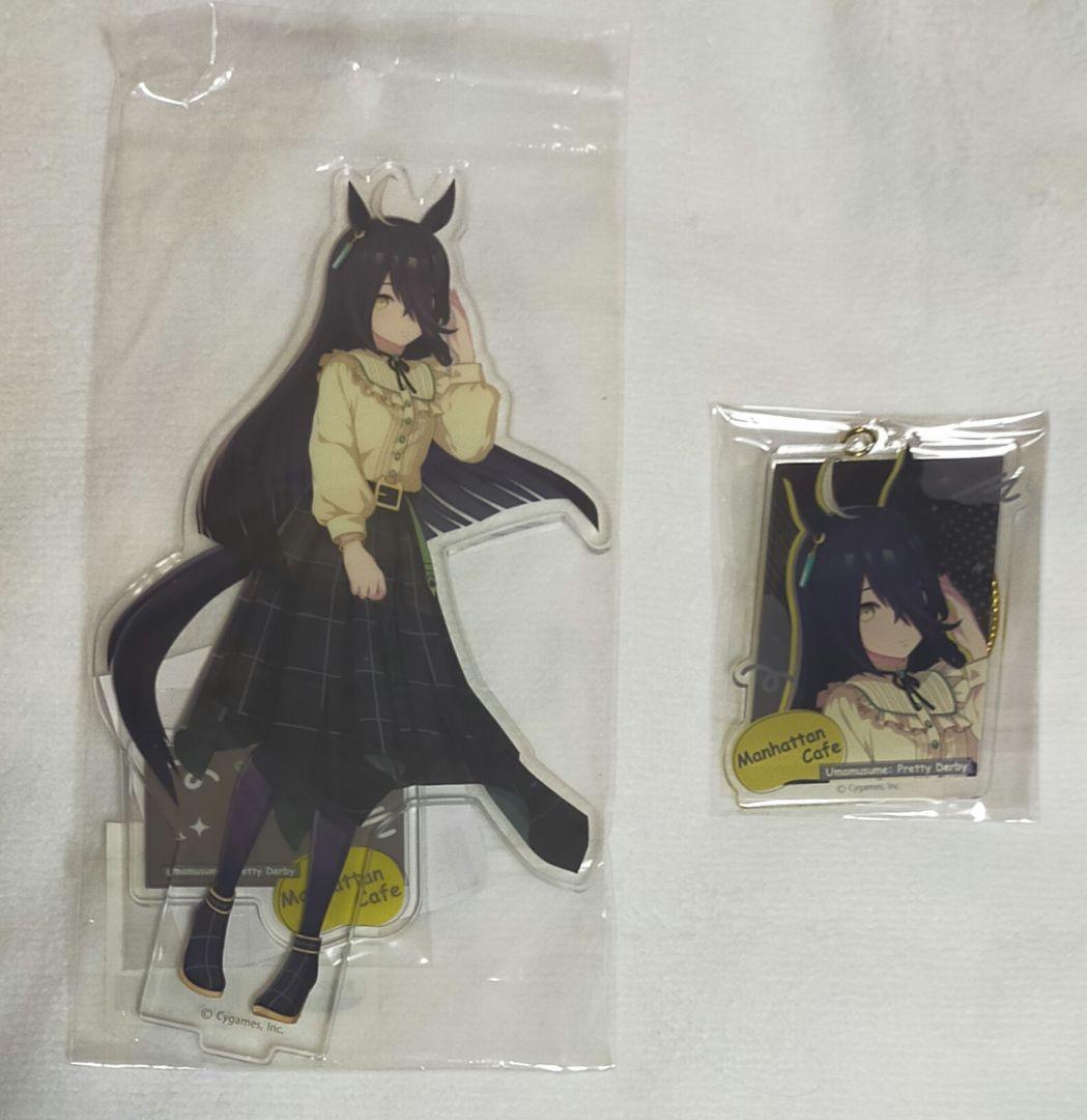 ウマ娘　マンハッタンカフェ　ビッグアクリルスタンド　スクエア缶バッジ　など