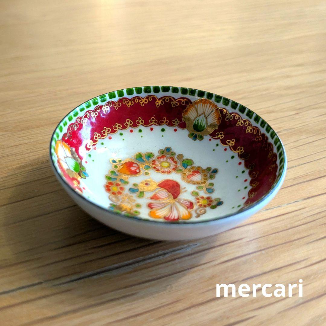 オーストリア　エナメル　琺瑯　小皿　Steinboech　ヴィンテージ　手彩色