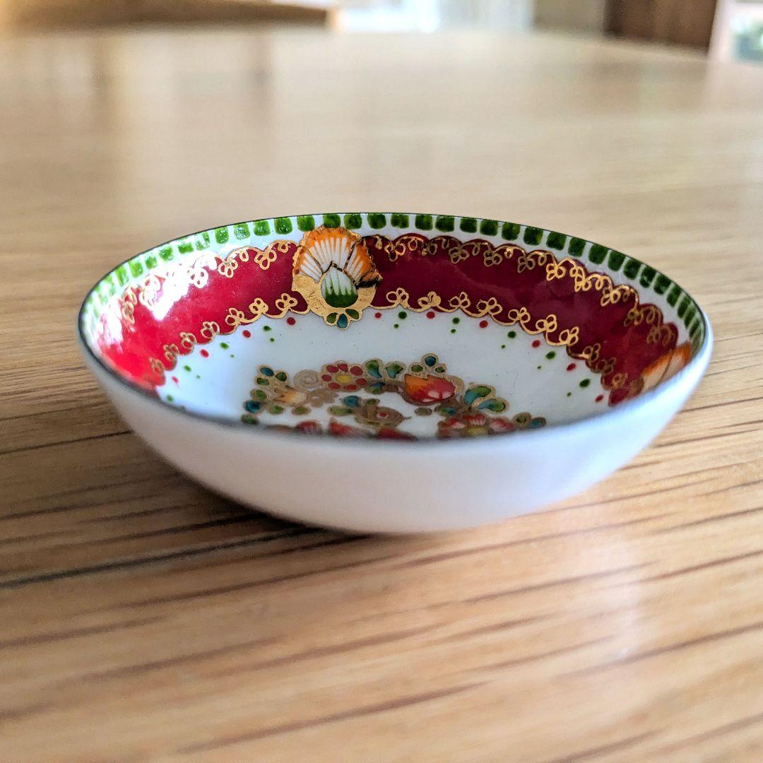 オーストリア　エナメル　琺瑯　小皿　Steinboech　ヴィンテージ　手彩色