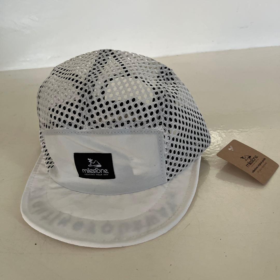 【新品】milestone メッシュキャップ オールホワイト
