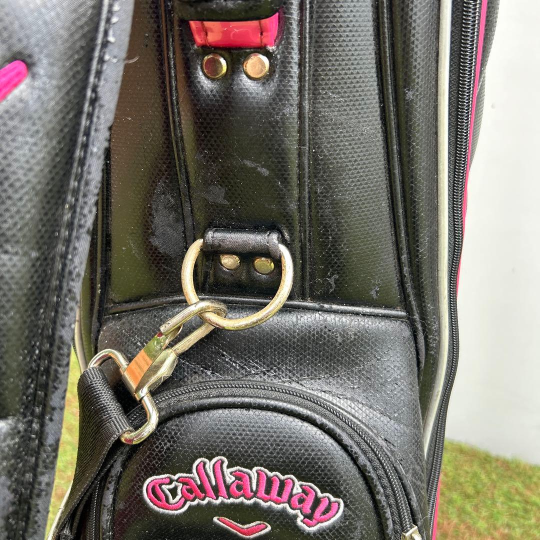 Callaway レディース キャディーバッグ ゴルフバッグ ブラック ピンク
