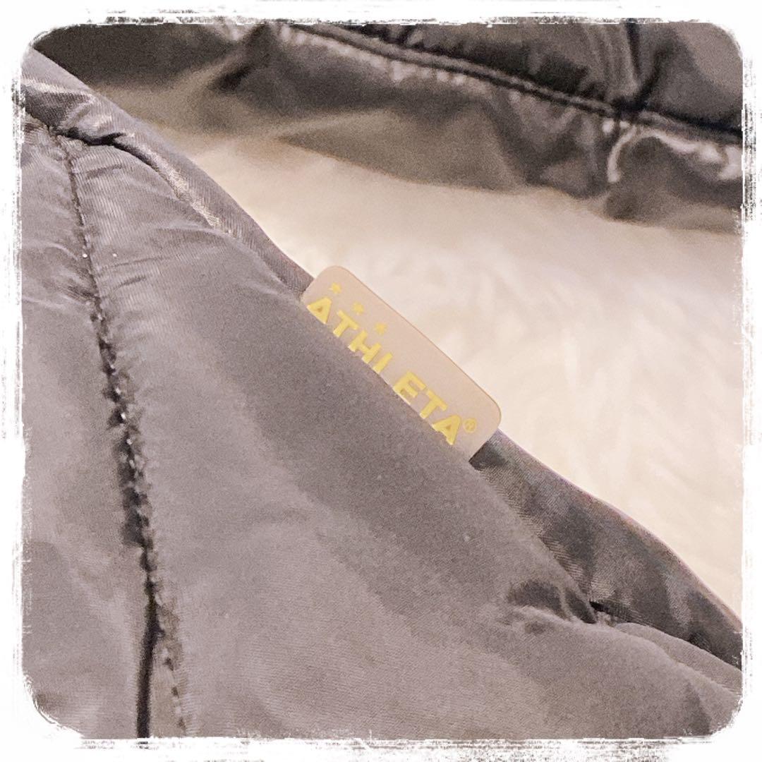 極美品 ATHLETA ダイヤモンドキルティング ベンチコート ブラック M