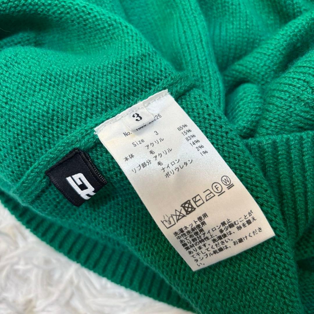 CPG ゴルフ ニット タートルネック 緑 ゴルフ ウェア ロゴ