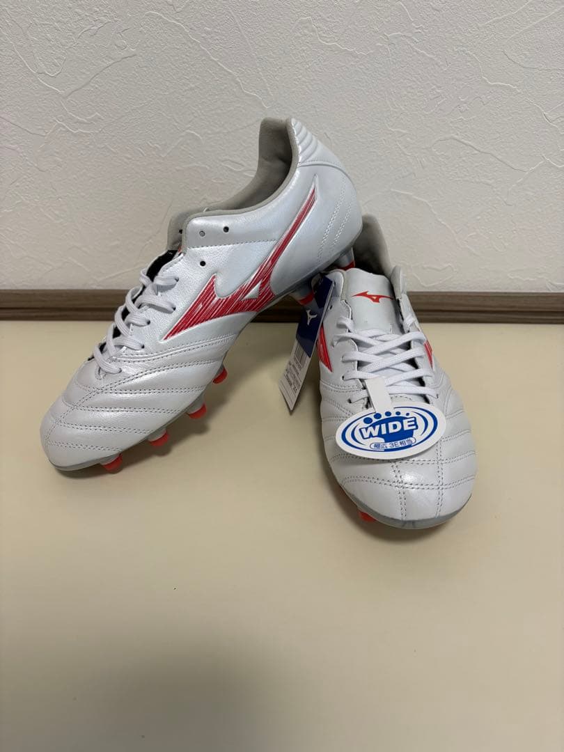 【新品】モナルシーダネオ3 ワイド プロ　WIDE PRO 25.5 白×赤