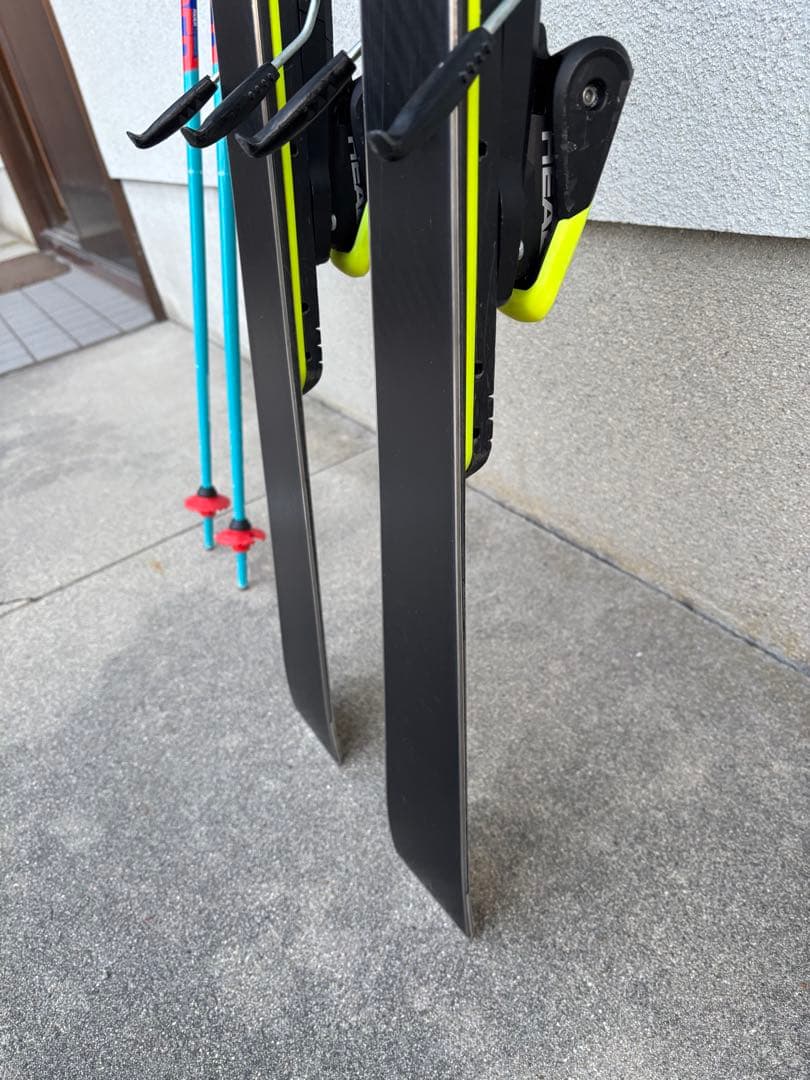 HEAD GSスキー板　R14 138センチ　レキのストック付き　90センチ