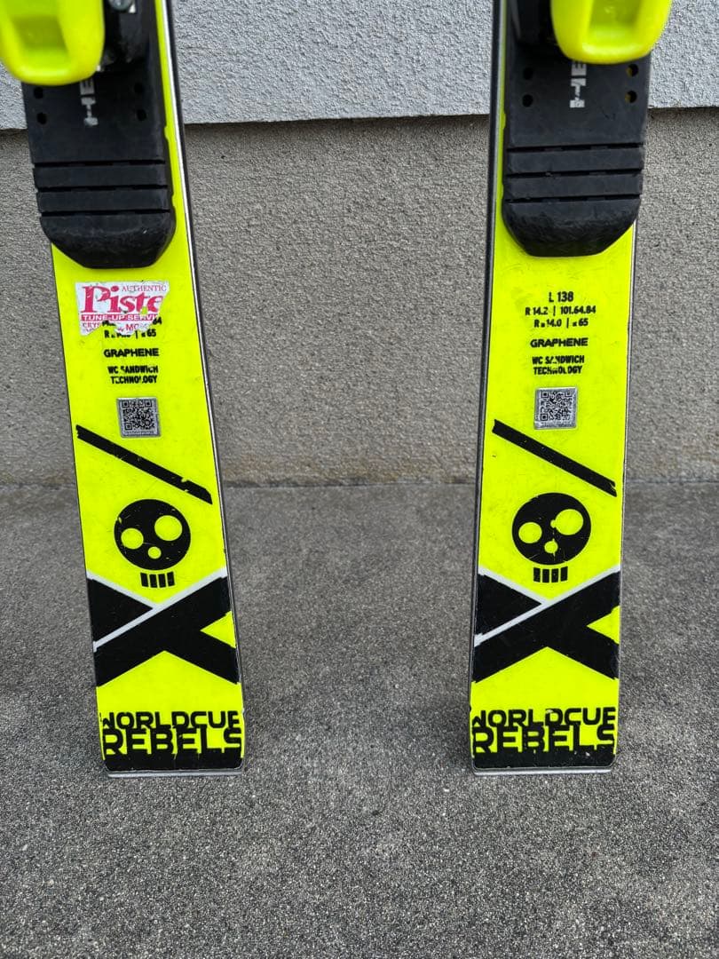 HEAD GSスキー板　R14 138センチ　レキのストック付き　90センチ