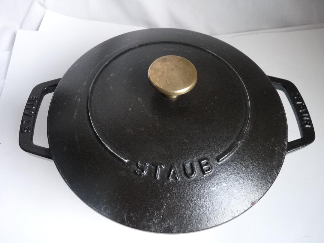 STAUB WA-NABE 20cm 鋳鉄 両手鍋 黒
