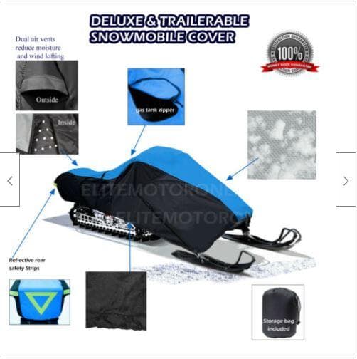 【214】デラックス  スノーモービル  トレーラブル  スレッド 収納 カバー