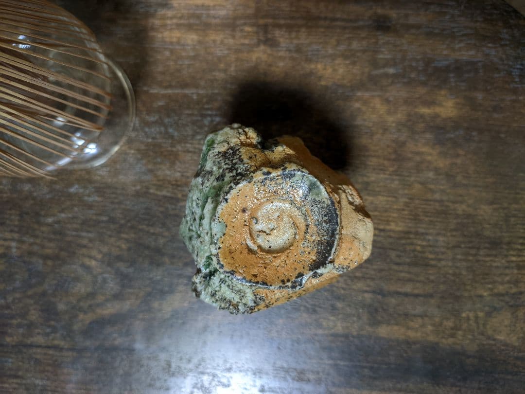 伊賀 くり抜き 薪窯 穴窯 窯変 ぐい呑 盃 ぐい飲 ちゃはい 酒器 煎茶器