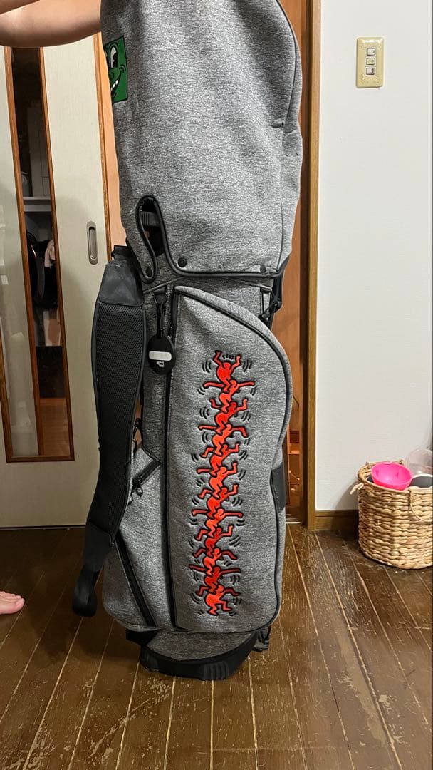 ジャンク品　キースヘリング　キャディバッグ