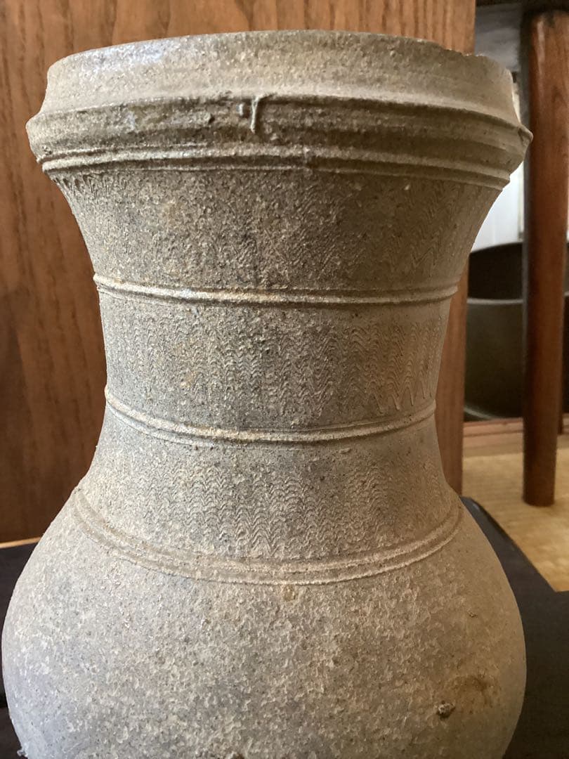 古墳時代考古学　広口須恵器　骨董品　オブジェ花器　コレクション