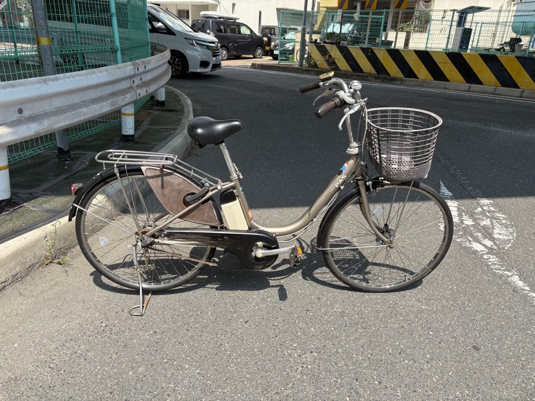 兵庫県西宮YAMAHA PASヤマハ パスシティタイプ 電動アシスト自転車前カゴ