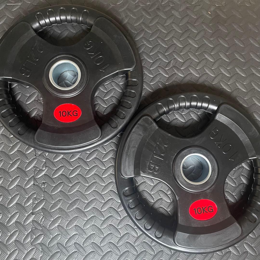 【アイケイケイ】ダンベルプレート15kg×2、10kg×2