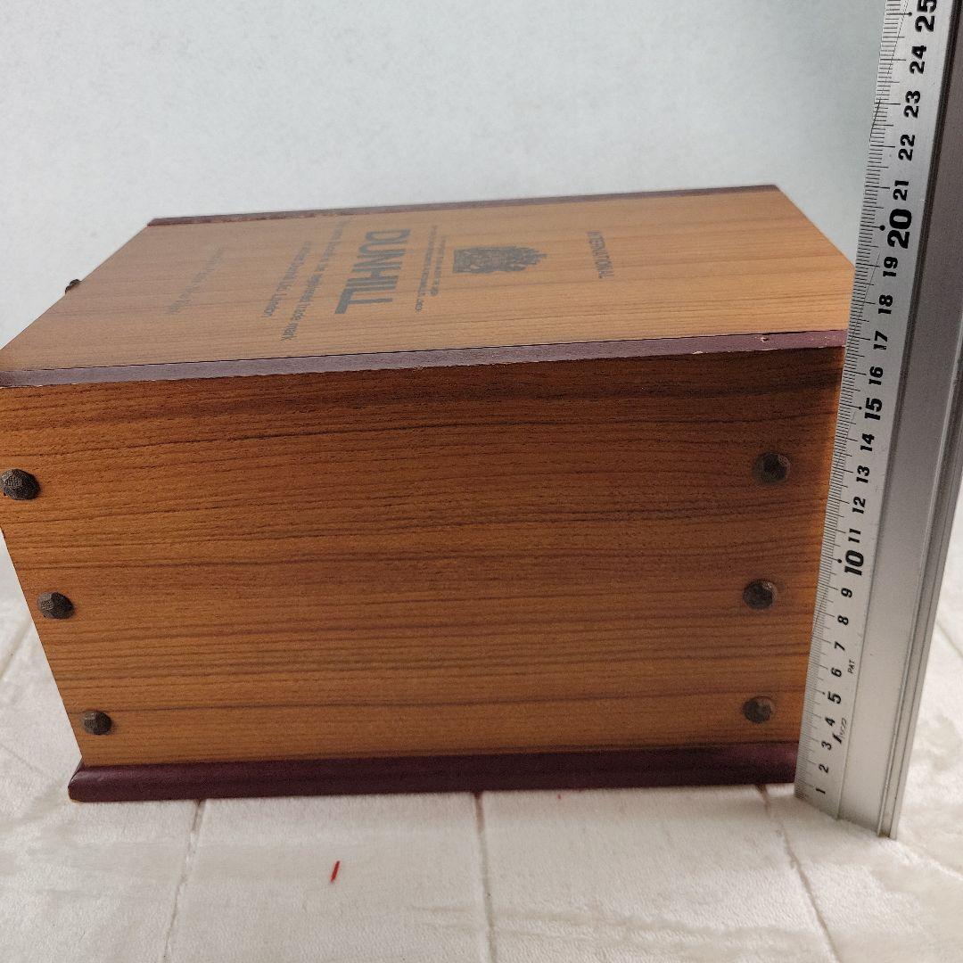 dunhill ダンヒル木箱　木製　小物入れ　メイクボックス　アンティーク　希少