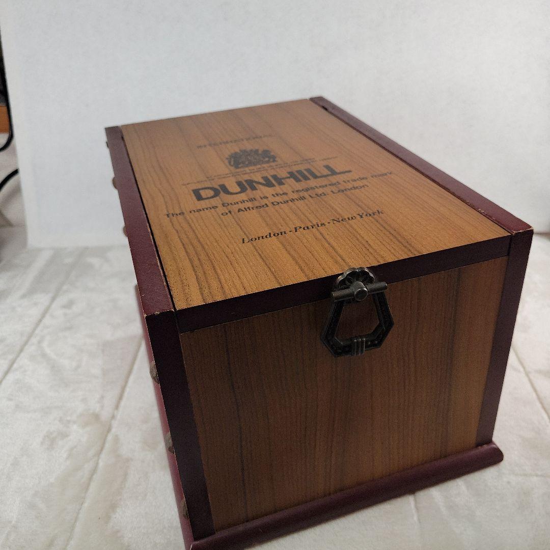 dunhill ダンヒル木箱　木製　小物入れ　メイクボックス　アンティーク　希少