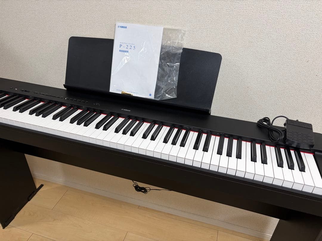Yamaha P-225 デジタルピアノ 黒