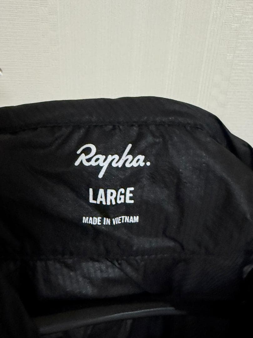 Rapha ウィンドジャケット L ブラック ピンク 穴あり