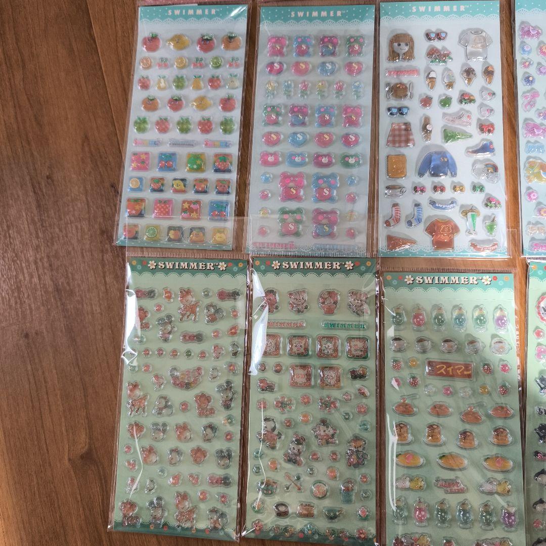 新品未使用　スイマー　SWIMMER PVC 立体シール　フレンズ　なかま