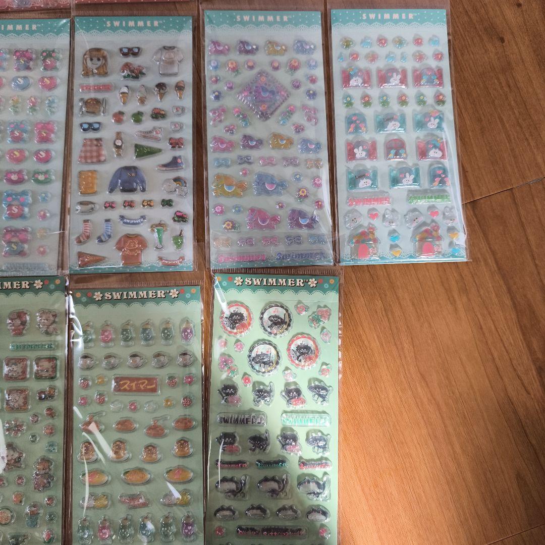 新品未使用　スイマー　SWIMMER PVC 立体シール　フレンズ　なかま