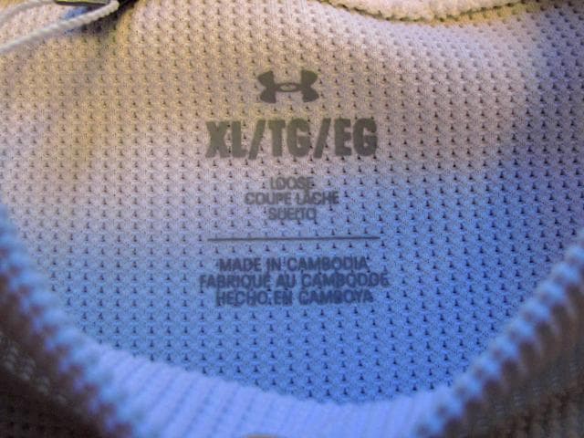 Under Armour M's Golf XL 白 ワッフル モックネック
