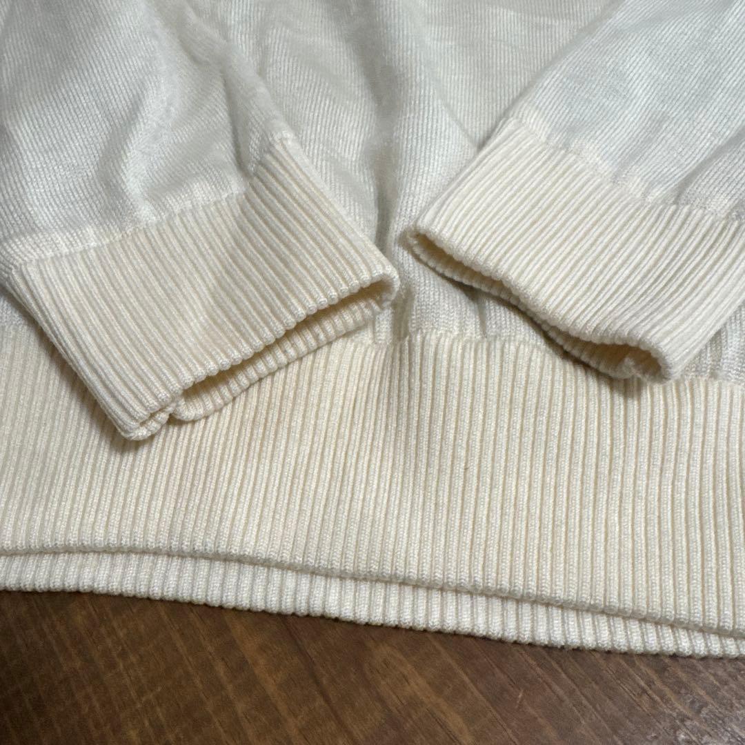 アンパスィ　ハーフジップ　ニットブルゾン　Lサイズ