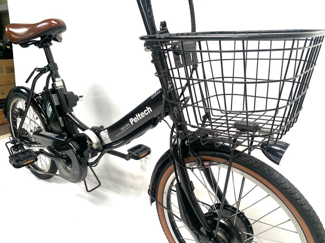【即乘】送料無料Peltech 折り畳み電動アシスト自転車 TDN-206L