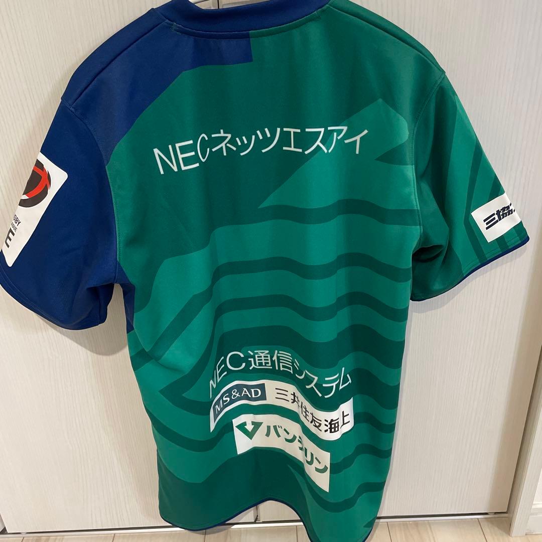 NECグリーンロケッツ東葛 ラグビーリーグワン　ユニフォーム　ゲームジャージー