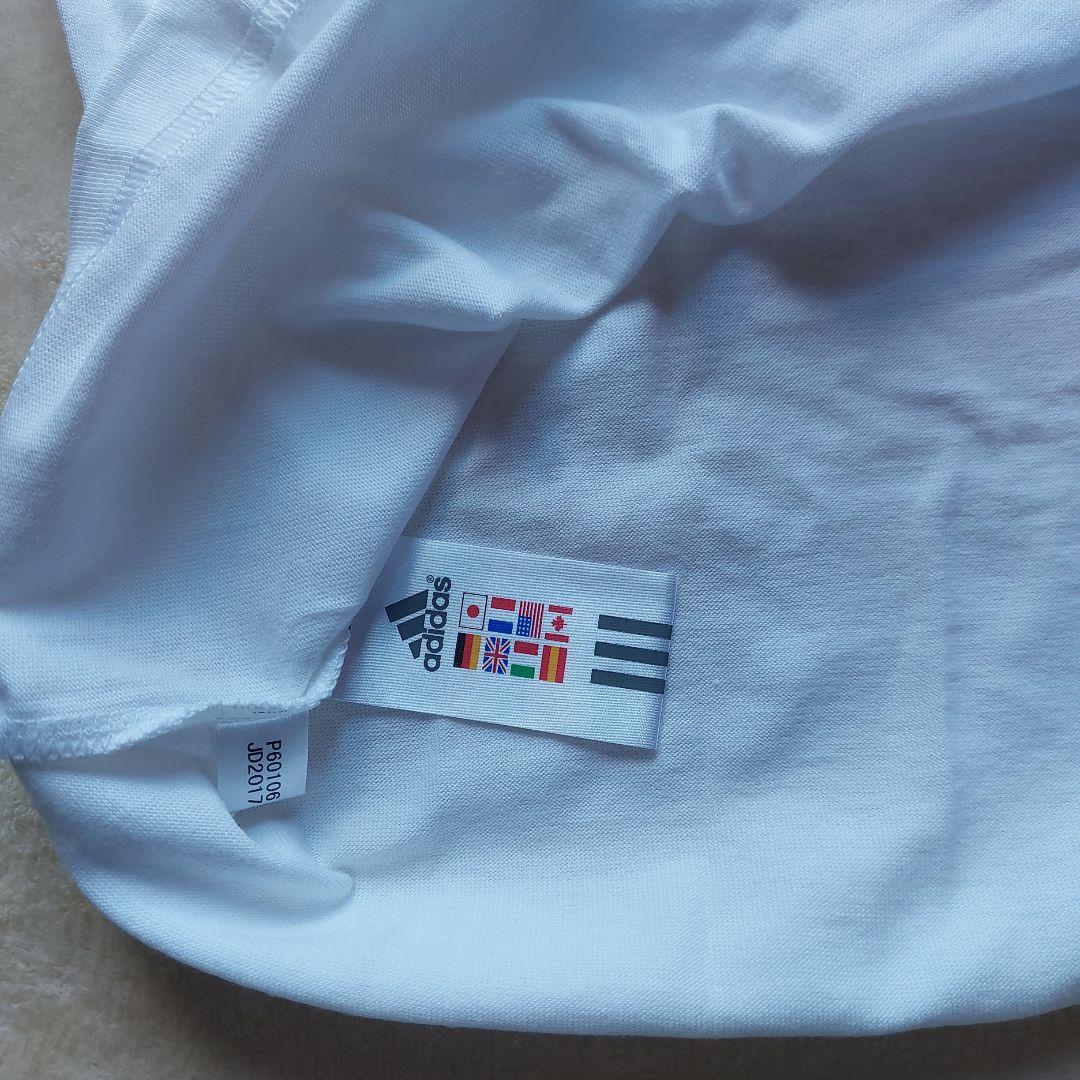 adidas サッカーアニメTシャツ ホワイト