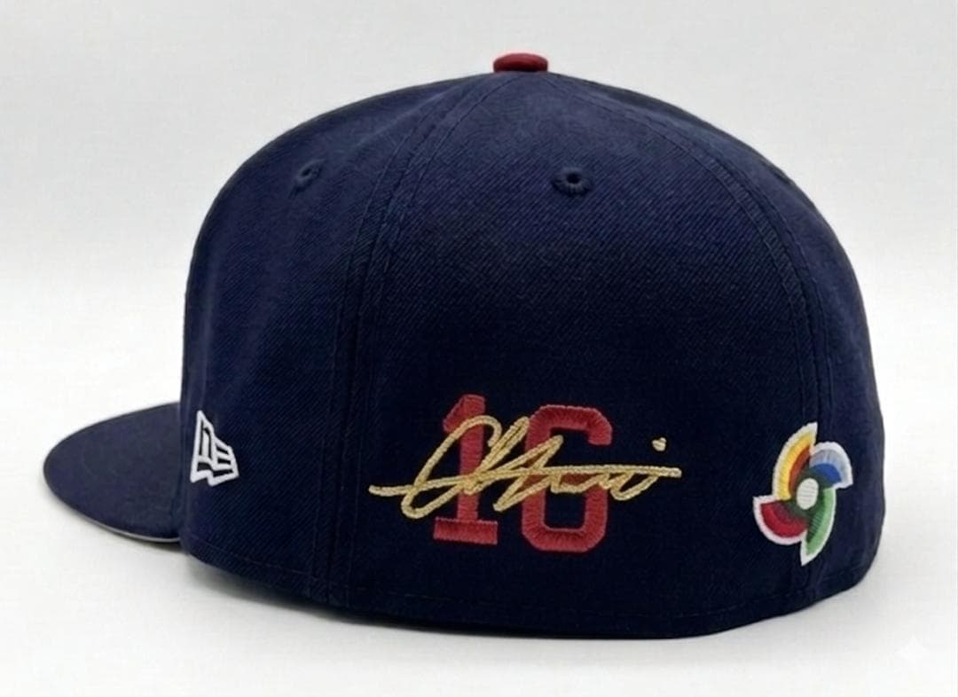 大谷翔平限定版 WBC 日本代表公式キャップ ネイビー 侍Japan 7 3/8