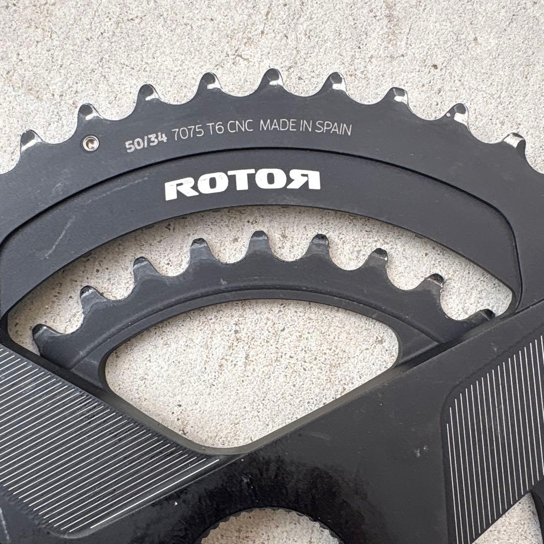 ROTOR チェーンリング ブラック 50-34