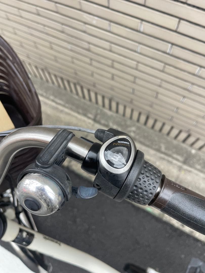 パナソニック電動アシスト自転車 ホワイト バスケット付き26DPTR02