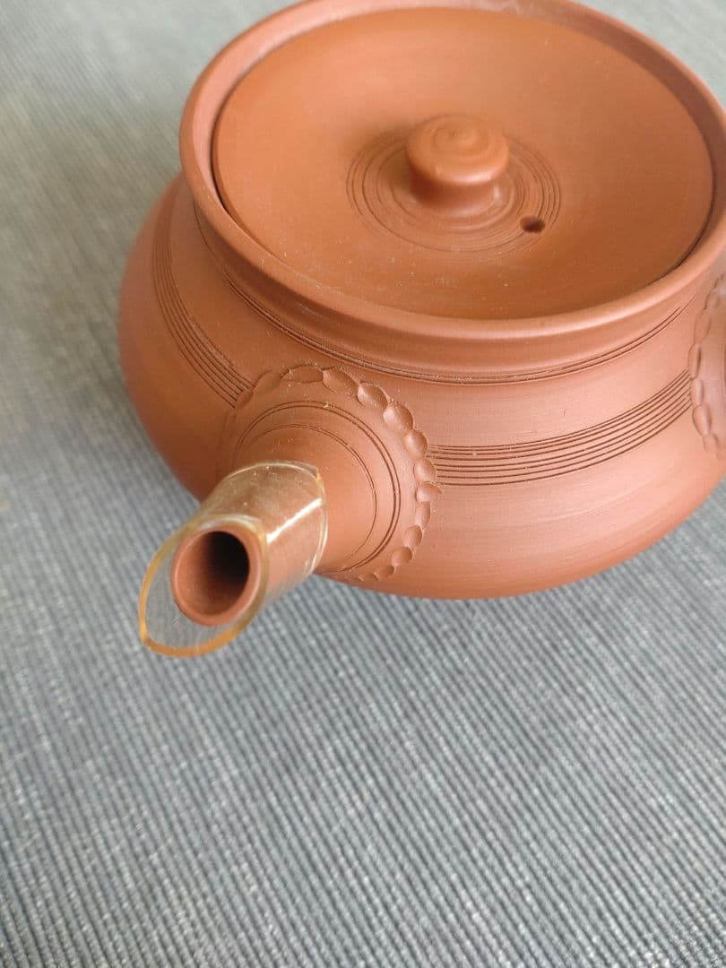 常滑焼 桑山圭洋造 朱泥 茶注 急須 茶道具　 木箱付き