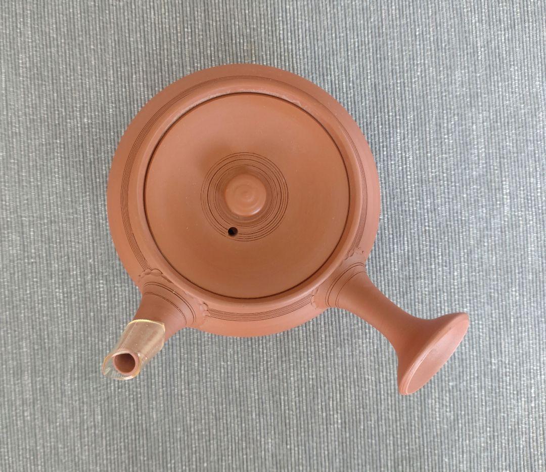 常滑焼 桑山圭洋造 朱泥 茶注 急須 茶道具　 木箱付き