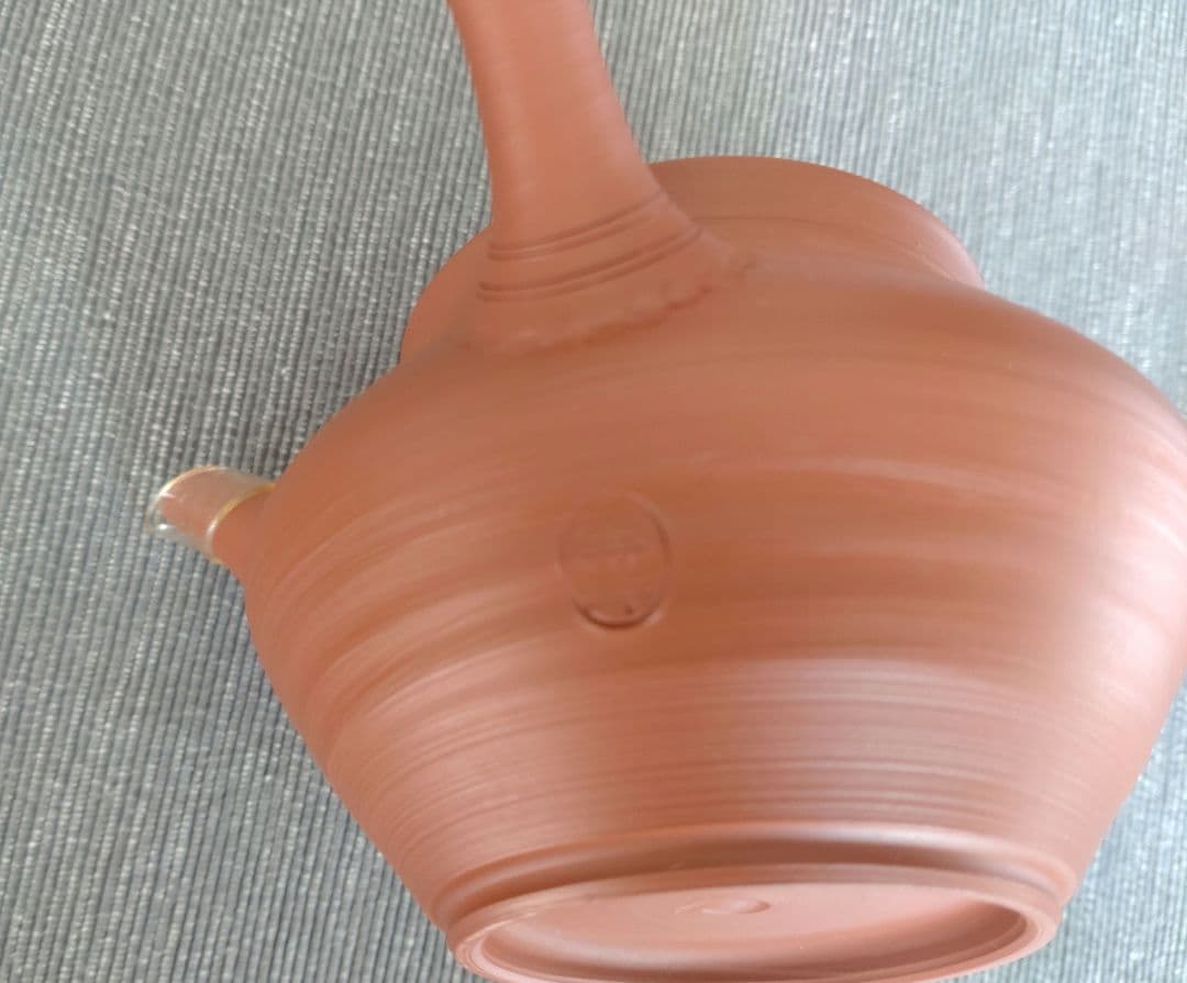 常滑焼 桑山圭洋造 朱泥 茶注 急須 茶道具　 木箱付き
