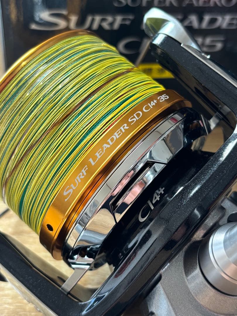 シマノ 13 サーフリーダーSD CI4+ 35 2台セット 夢屋スプール付