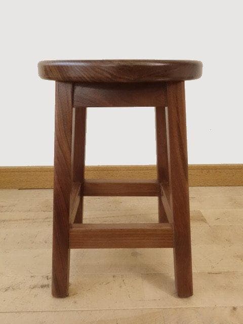 北海道手作り家具　ウォールナット材　スツールB