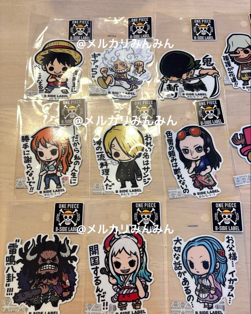 ONE PIECE ワンピース コラボ350 ステッカー シール 24枚