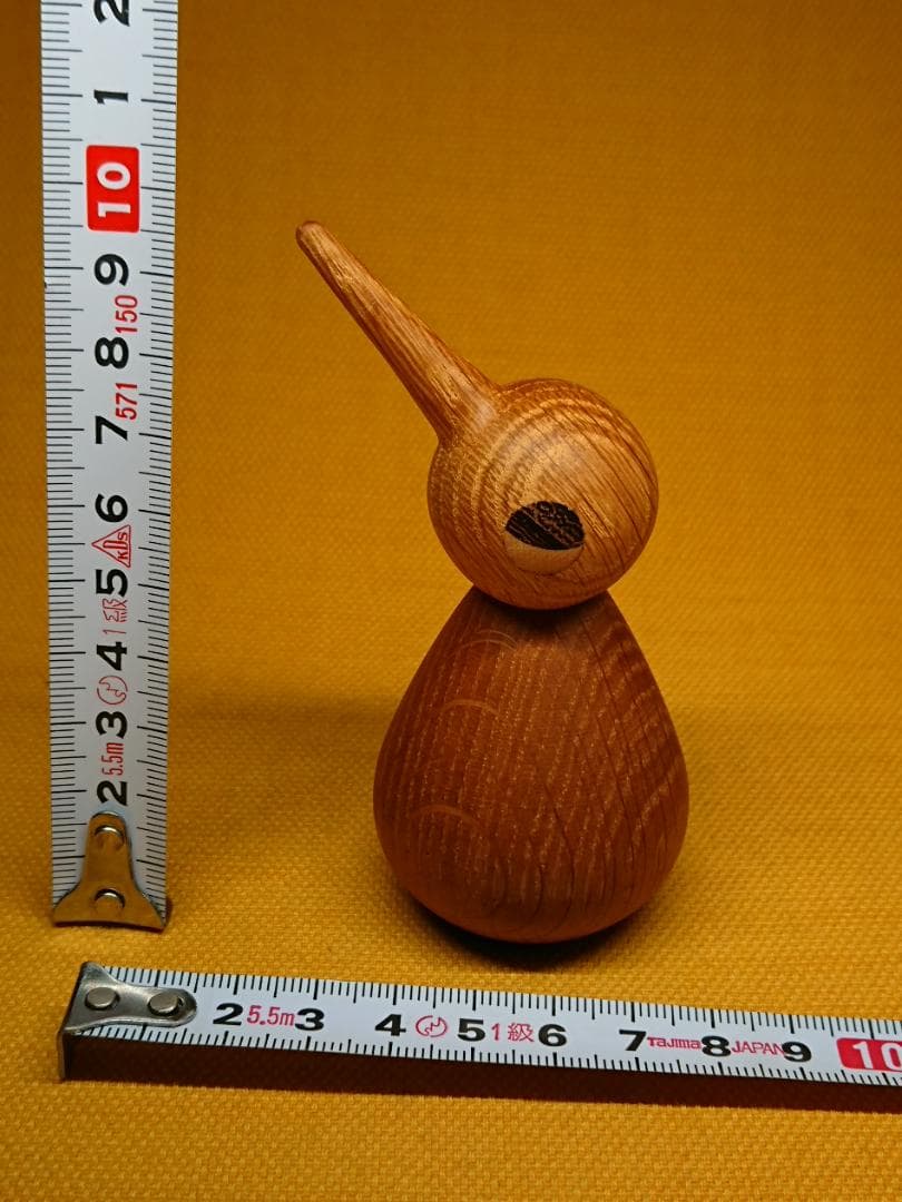 トリ　鳥　木彫　北欧　オブジェ　置物　インテリア　工芸品　美術品　A2686