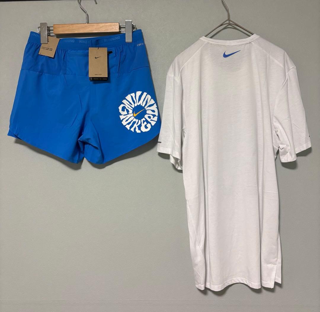 2XL 新品 ナイキ ランニング Tシャツ ストライド ショートパンツ 上下