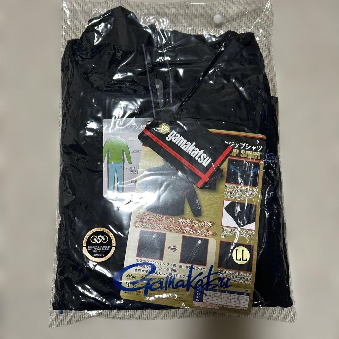 がまかつ GM-3632 ブラック フィッシングパーカー（洗濯ネット付）