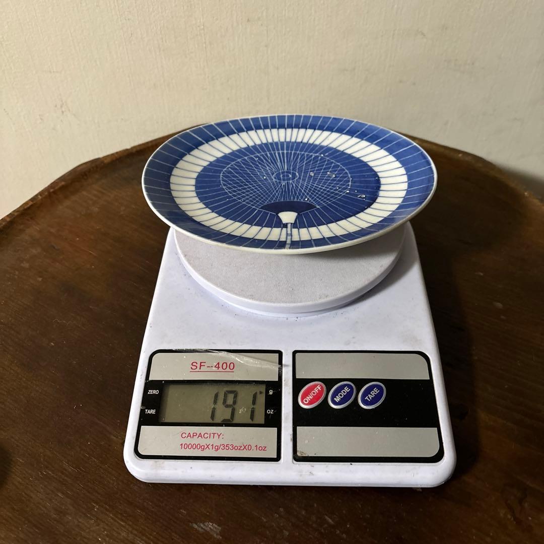 古伊万里　傘図　中皿　幕末明治　骨董　アンティーク　検:秦秀雄　白洲正子　李朝