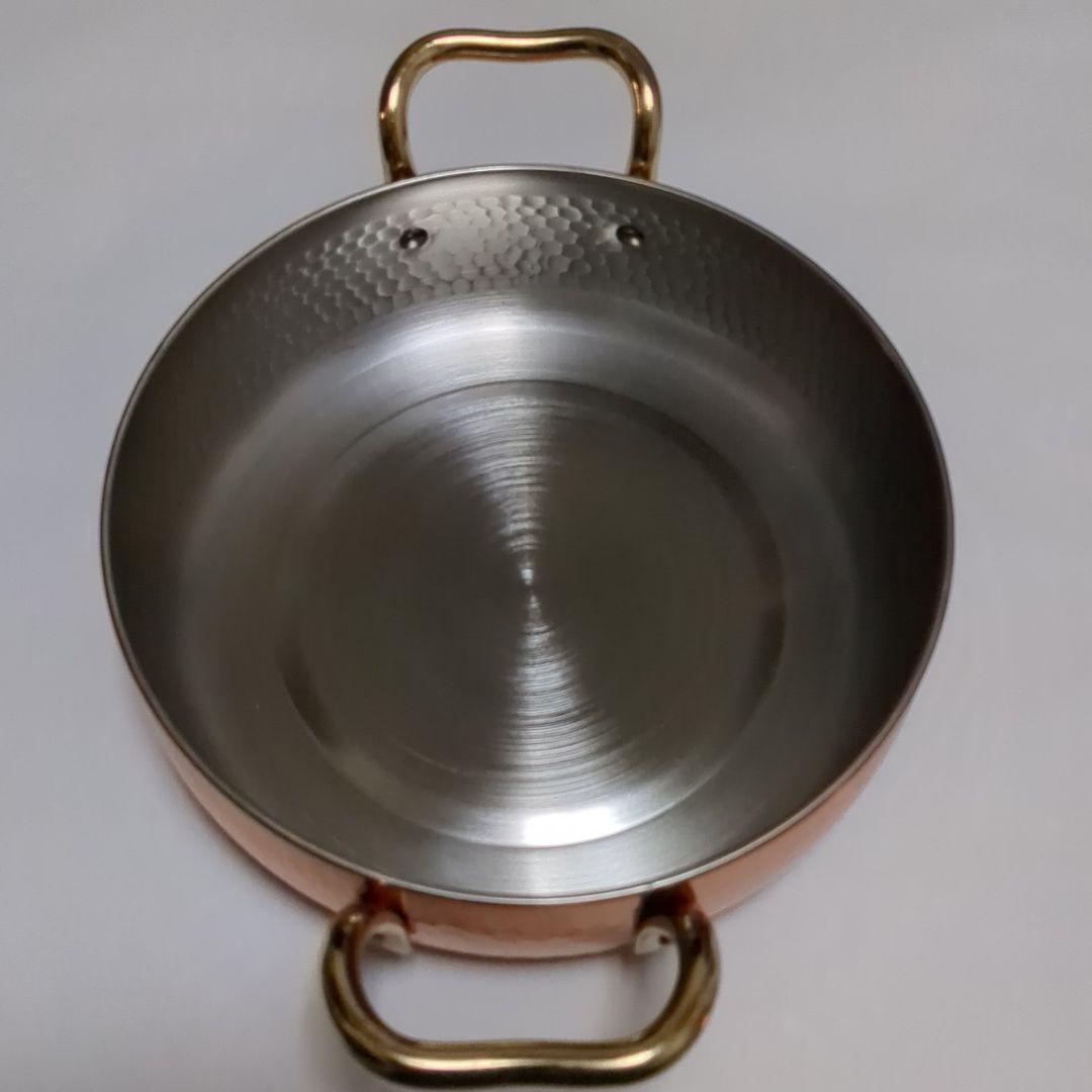 【美品・希少】燕三条 鈴木製作所 　純銅製　両手鍋 24cm​熱伝導良！省エネ！